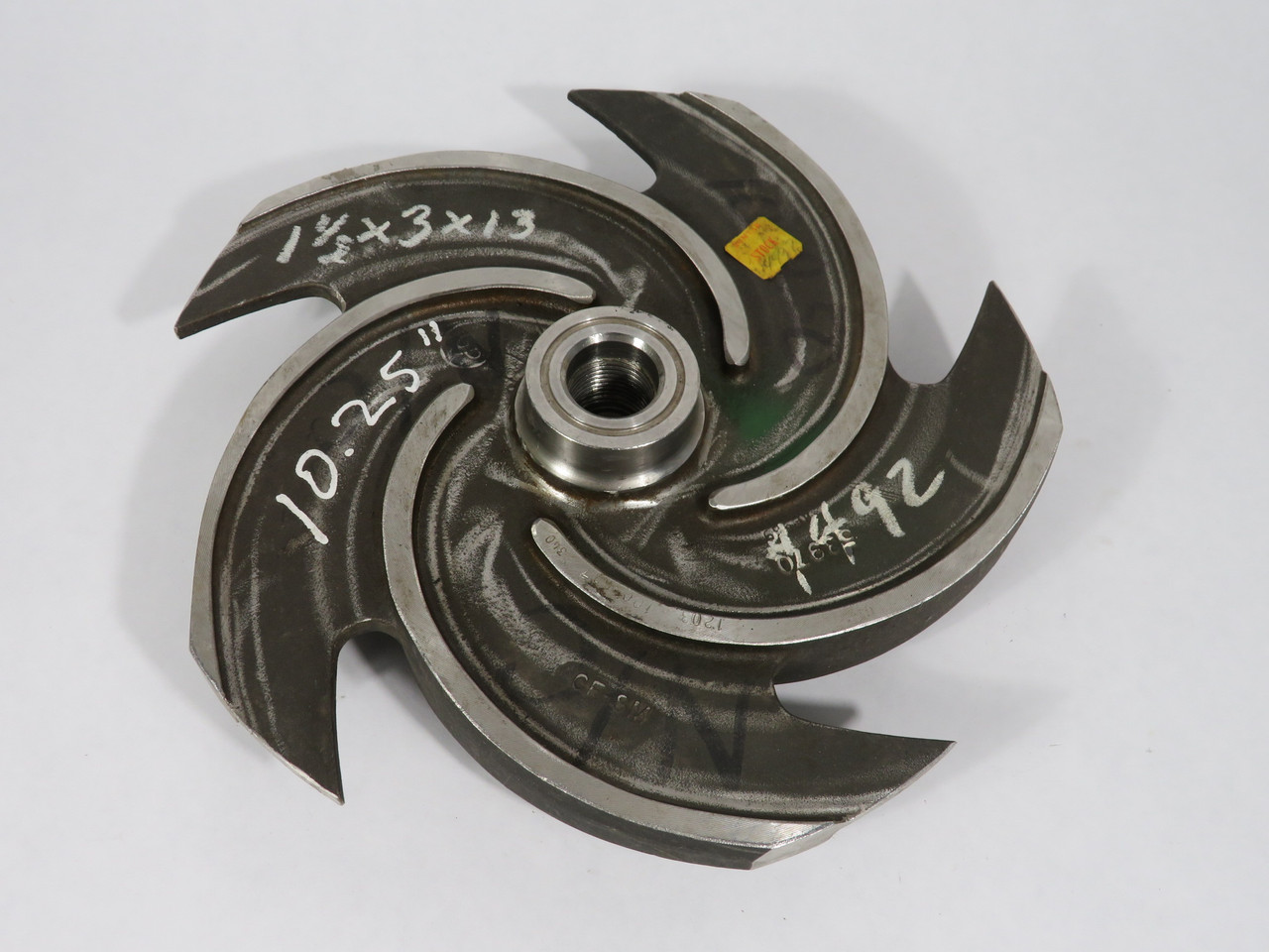 Goulds Pumps 100-537-1203 53970 5-Vane Impeller for 3196 Pump 1.5x3-13 316SS NOP