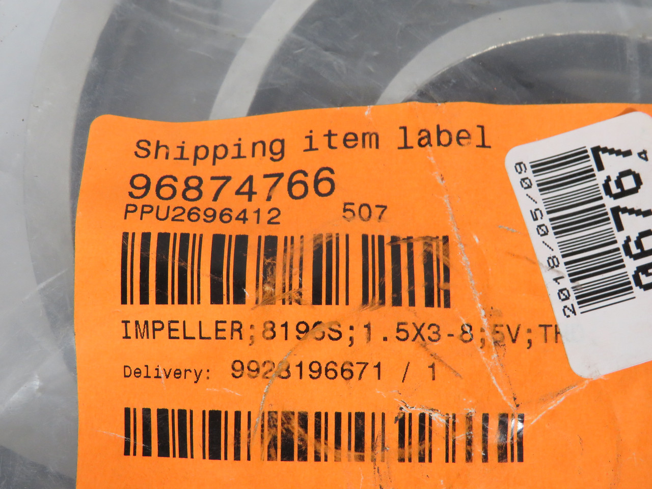 Peerless Pumps PPU2696412 96874766 5-Vane Impeller 1.5x3-8 819SS NWB