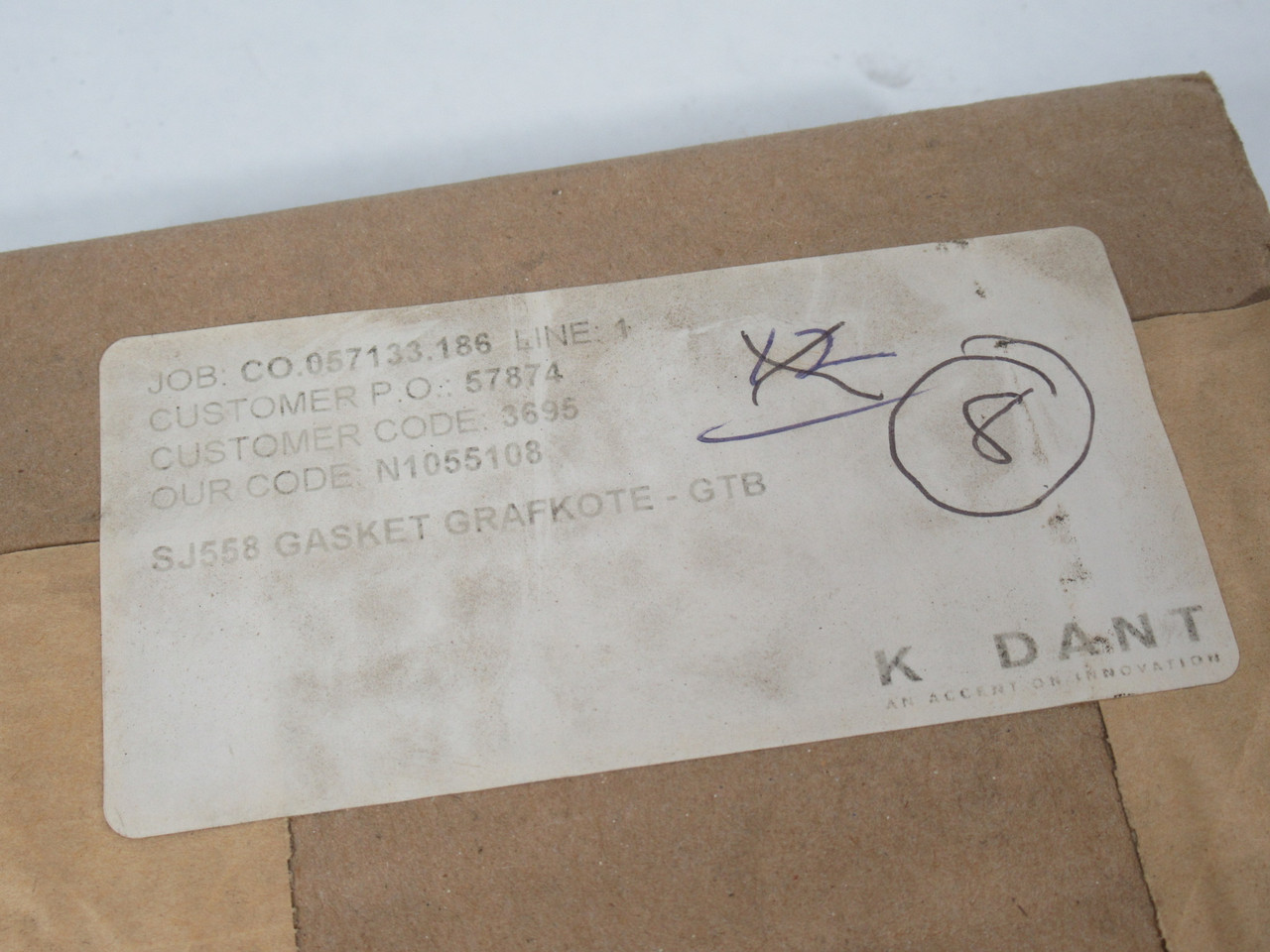 Kadant SJ558 Grafkote Gasket 4-3/4"ID 5-1/2" OD 1/8"Thick Lot of 7 NEW