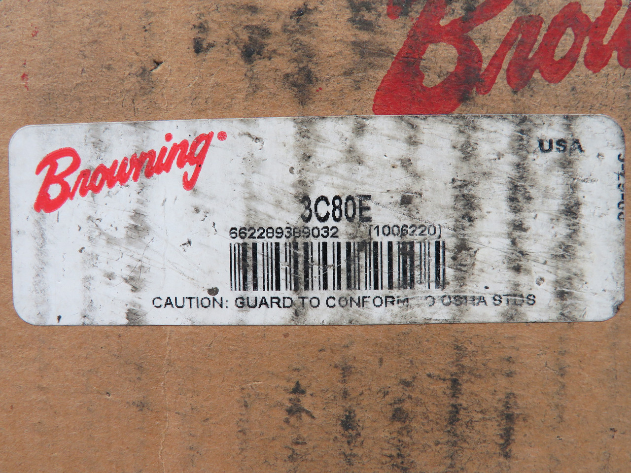 Browning 3C80E V-Belt Sheave 7/8" to 3-1/2" E Bushing 3 Grooves BOX DAMAGE NEW