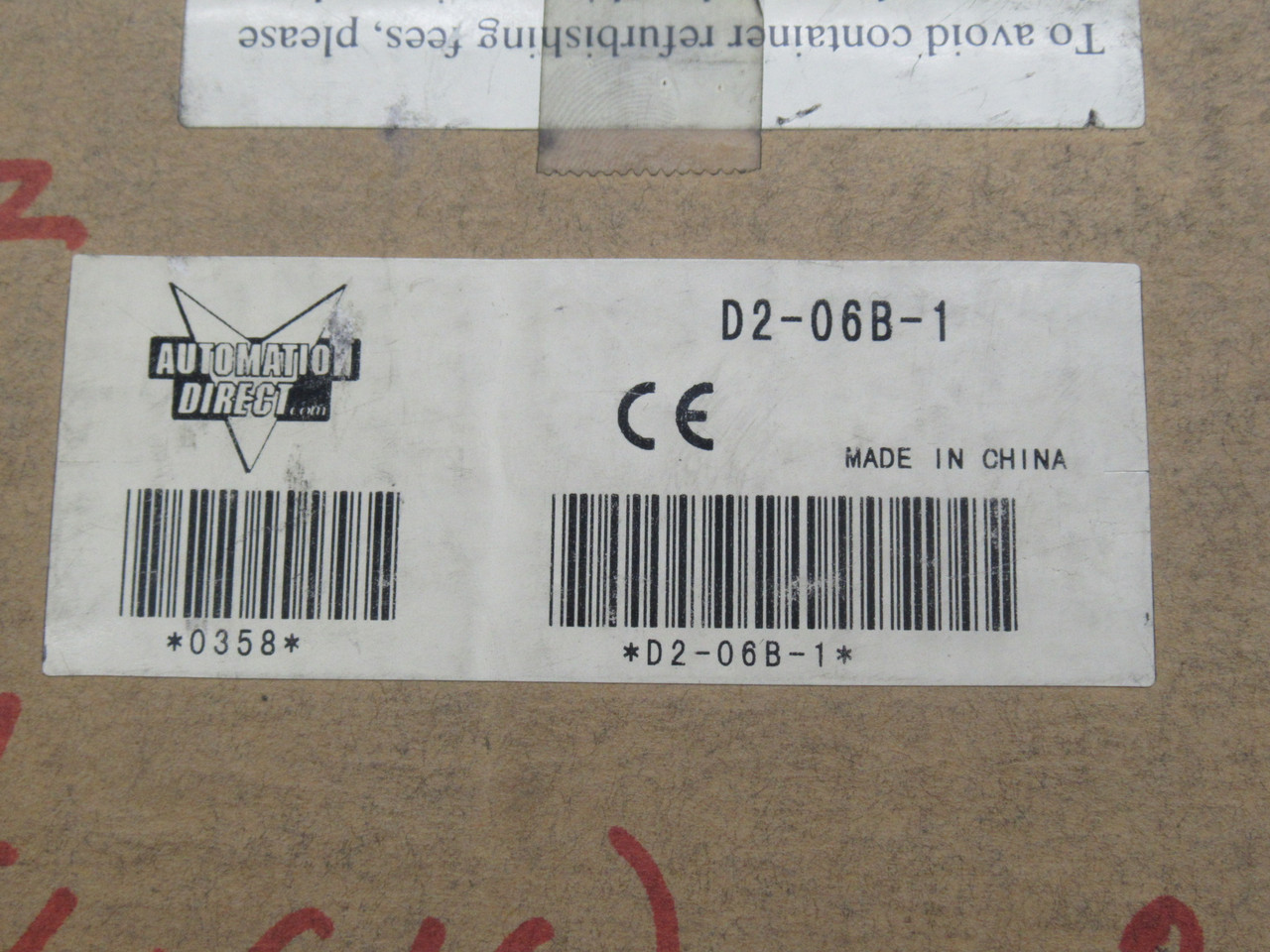 Automation Direct D2-06B-1 Direct Logic DL205 I/O Base 6-Slot 110-220VAC NEW