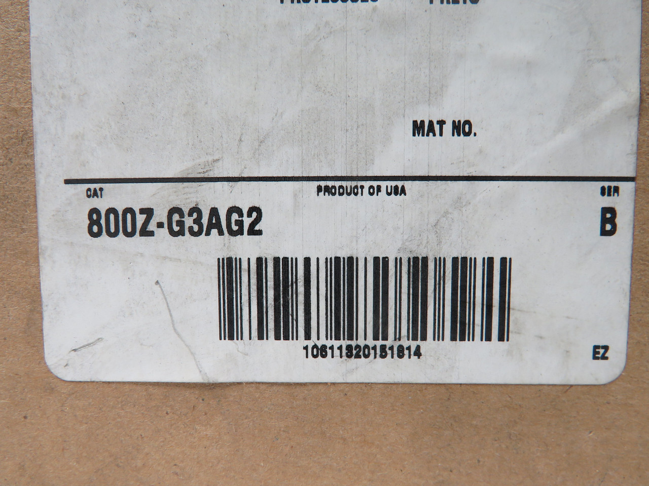 Allen-Bradley 800Z-G3AG2 Series B Push Button Guard Assembly Black NEW