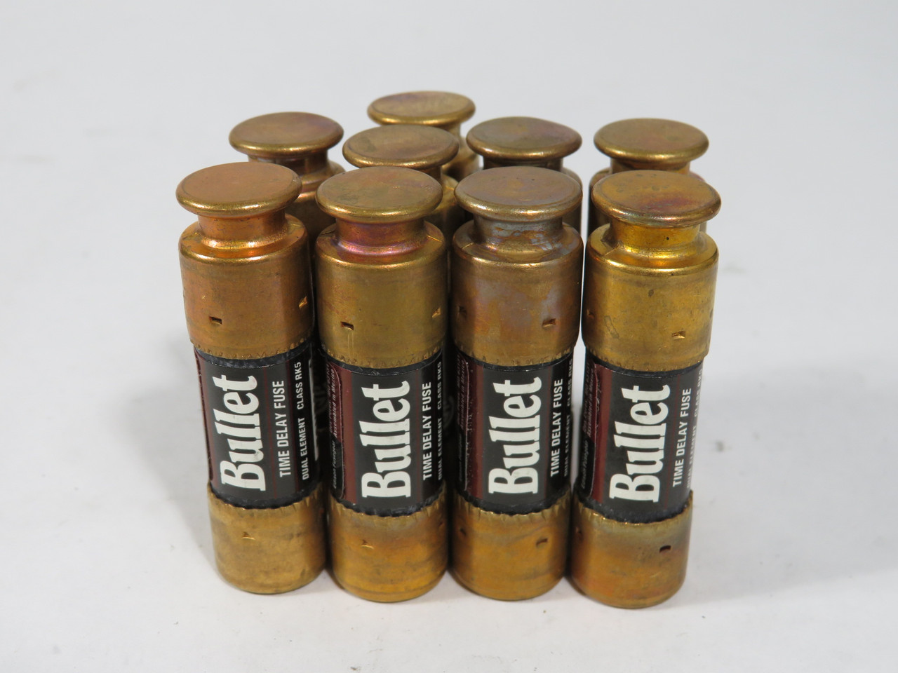 Bullet ECNR30 Dual-Element Time-Delay Fuse 30A 250V Lot of 9 BOX DAMAGE NEW