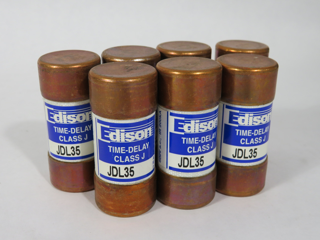 Edison JDL35 Time-Delay Fuse 35A 600V Lot of 7 NEW