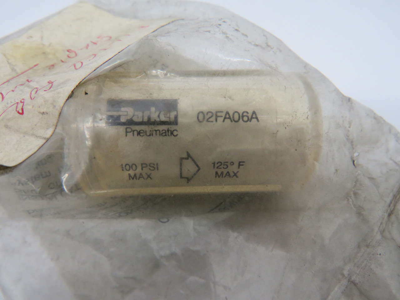 Parker 02FA06A Coalescing Filter 1/4" Tube 100 psig HOLEY BAG NWB