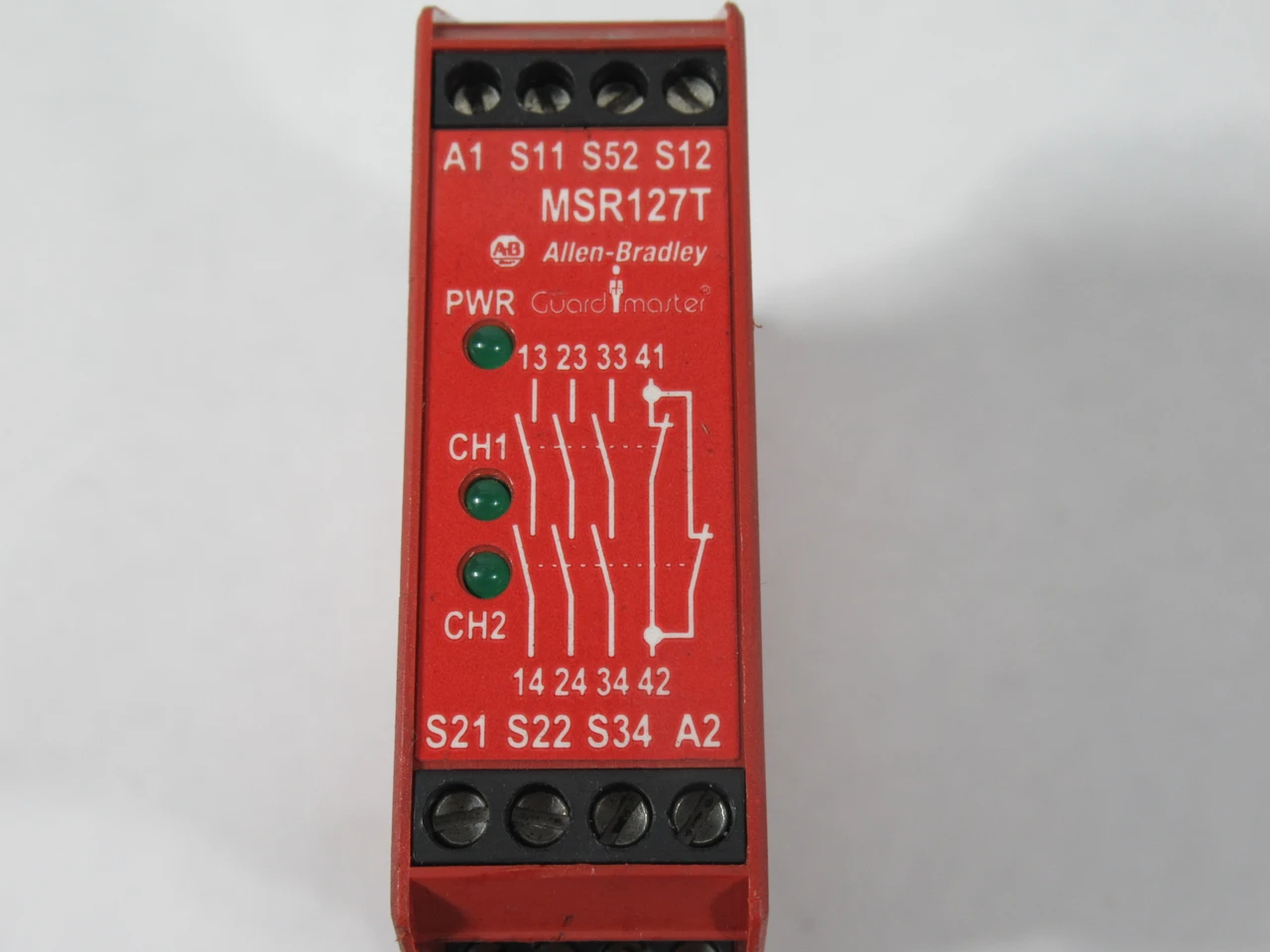 Allen-Bradley 440R-N23126 MSR127T Series B Safety Relay 24VAC/DC USED