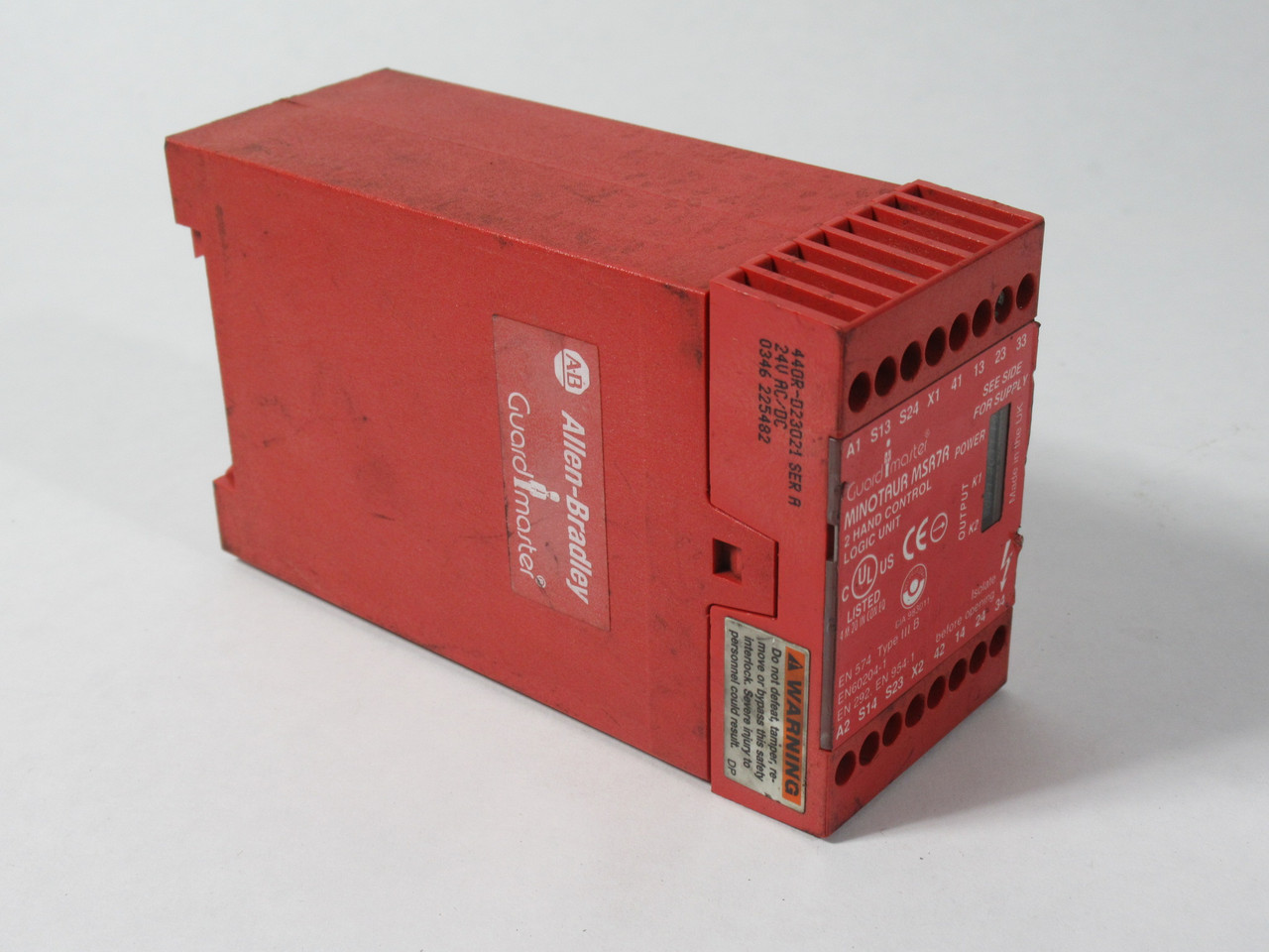 Allen-Bradley 440R-D23021 MSR7R Series A Safety Relay 24VAC/DC USED