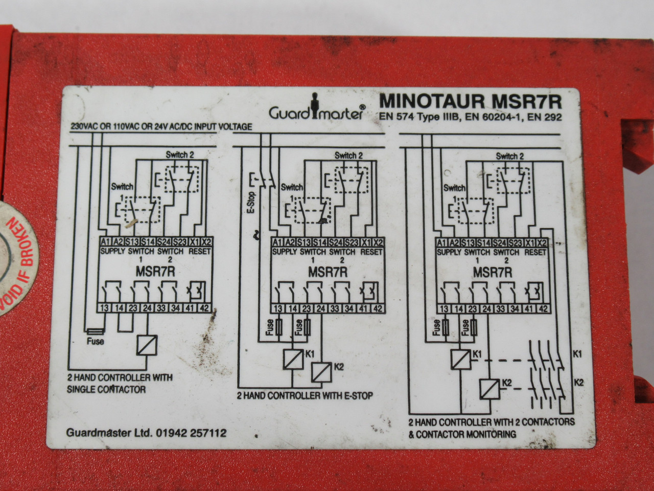 Allen-Bradley 440R-D23021 MSR7R Series A Safety Relay 24VAC/DC USED