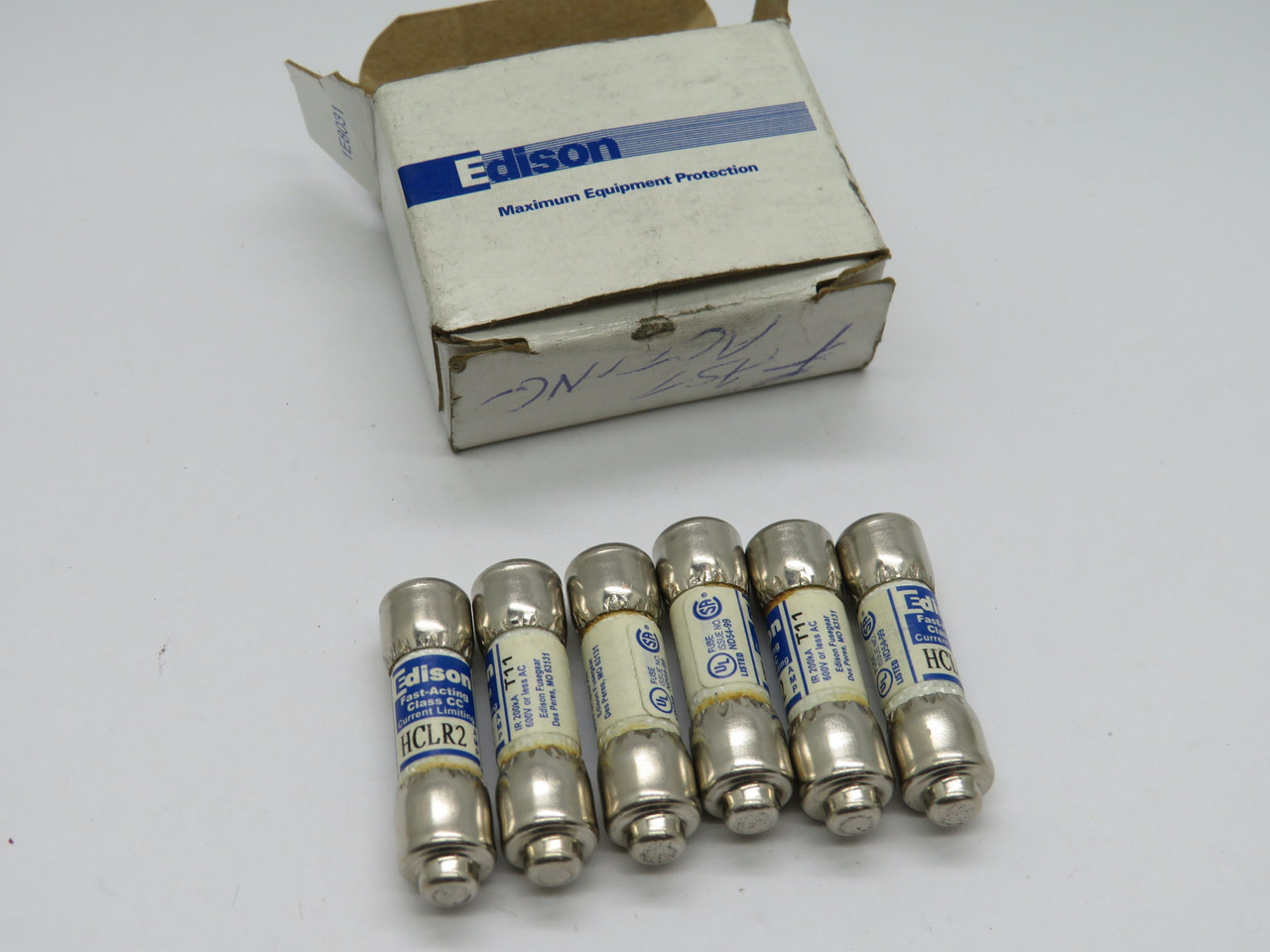 Edison HCLR2 Fast Acting Fuse 2A 600V LOT OF 6 NEW