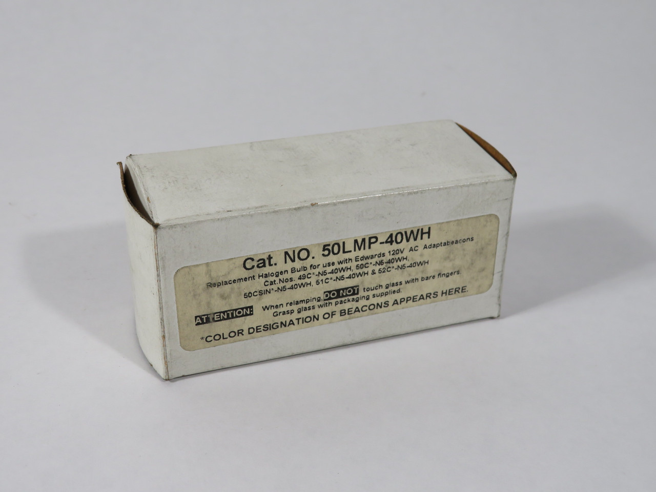 Edwards 50LMP-40WH Replacement Halogen Bulb for AdaptaBeacon 120V 40W NEW