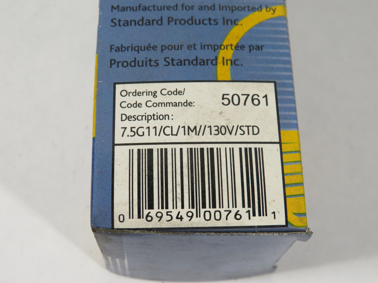 Standard 7.5G11/CL/1M/130V/STD Clear Incandescent Bulb 7.5W 130V Lot of 5 NEW
