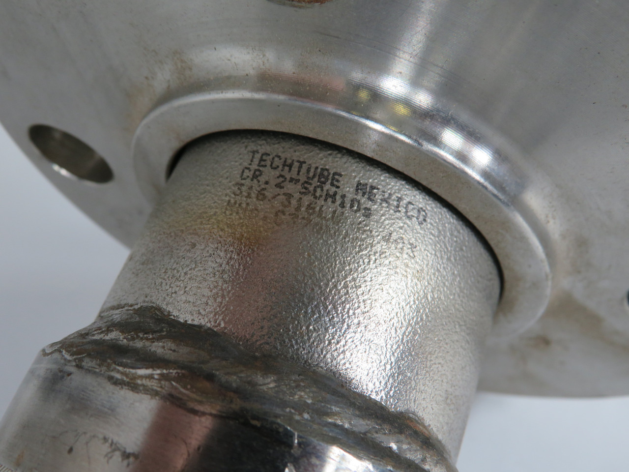 Generic 2” Stainless Steel Hose Assembly 316L 24"L 2" Flanges USED