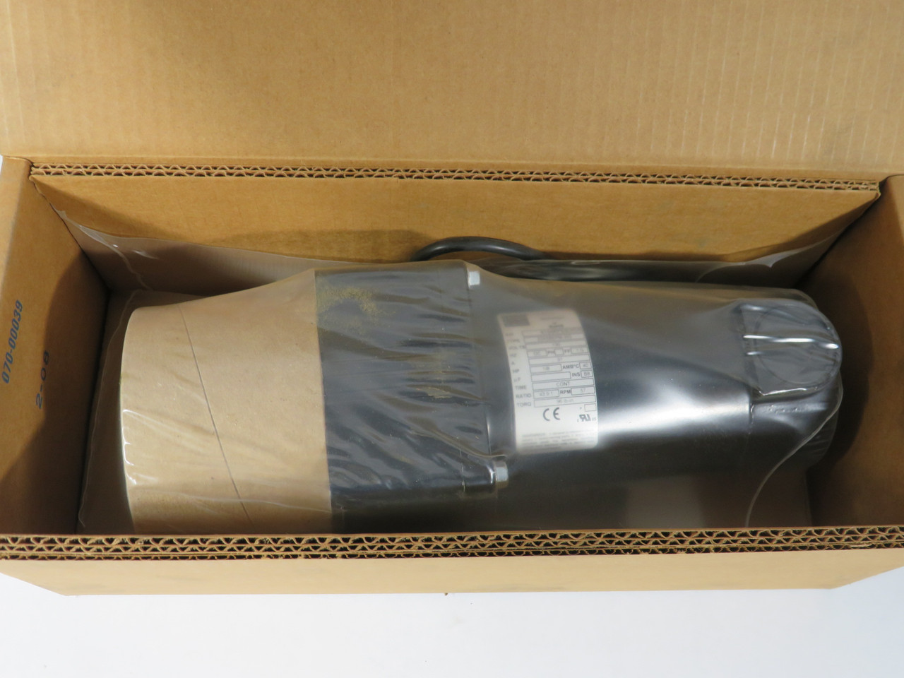 Bodine Parallel Shaft DC Gearmotor 43.9:1 96 lb-in 1/8HP 57RPM 130VDC 91A NEW