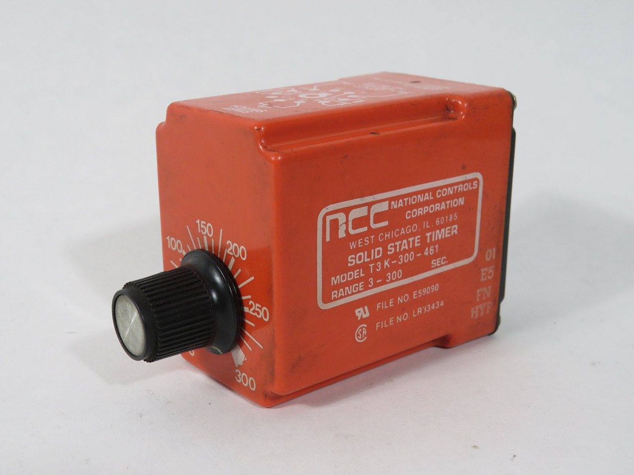 NCC T3K-300-461 Time-Delay Relay 3-300s 120V 10A 11-Pin Delay On Break USED