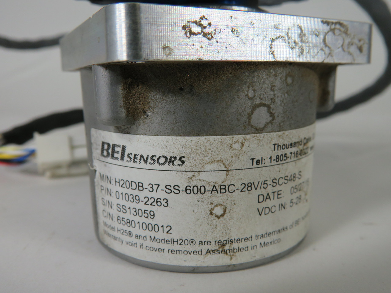 BEI Sensors H20DB-37-SS-600-ABC-28V/5-SCS48-S Encoder 5-28VDC USED