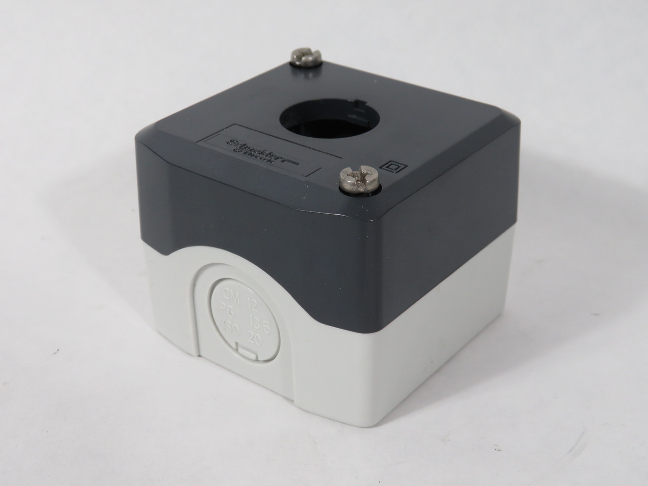 Schneider Electric XALD01H7 Gray Empty Control Station 22mm 1-Hole NEW