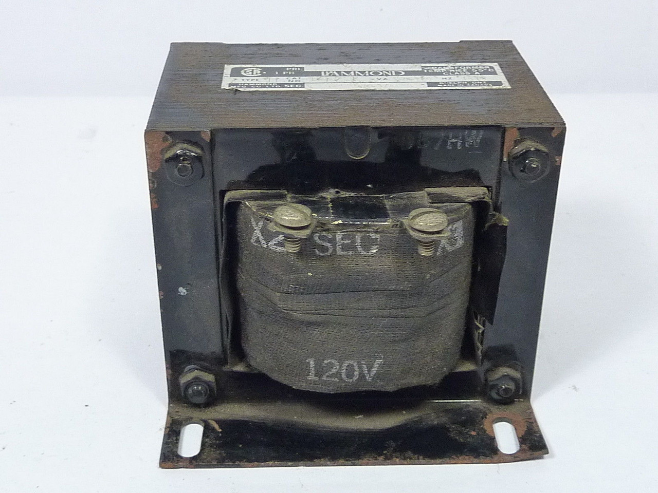 Hammond H17J Transformer 200VA Pri. 480V Sec. 120V 60Hz 1Ph USED