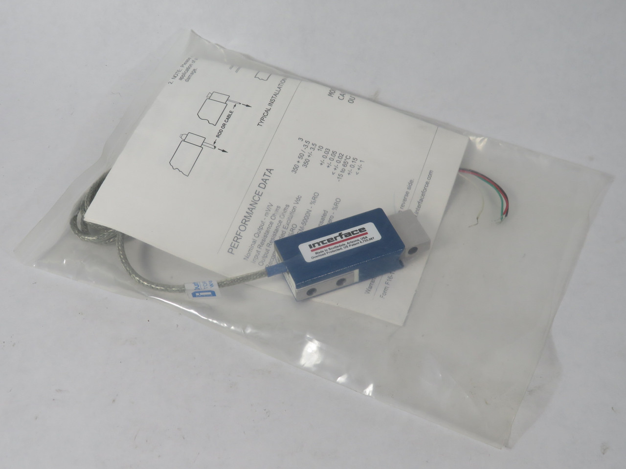 Interface MBP-10 Minibeam Load Cell 10 lbf 2.78482 mV/V NWB
