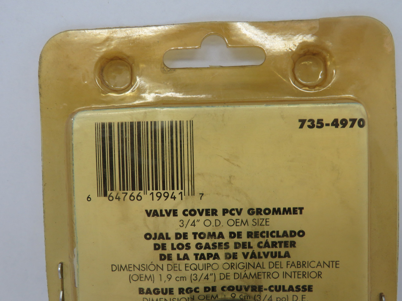 NAPA 735-4970 Valve Cover Grommet Plug 3/4" OD OEM Size PACKAGE DAMAGE NEW