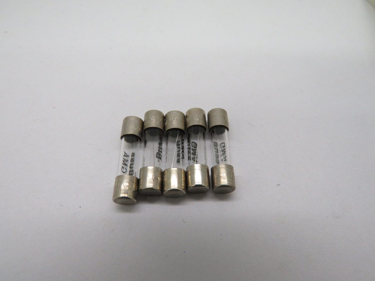 Bussmann GMA-5 Fast Acting Fuse 5A 125V LOT OF 5 NOP
