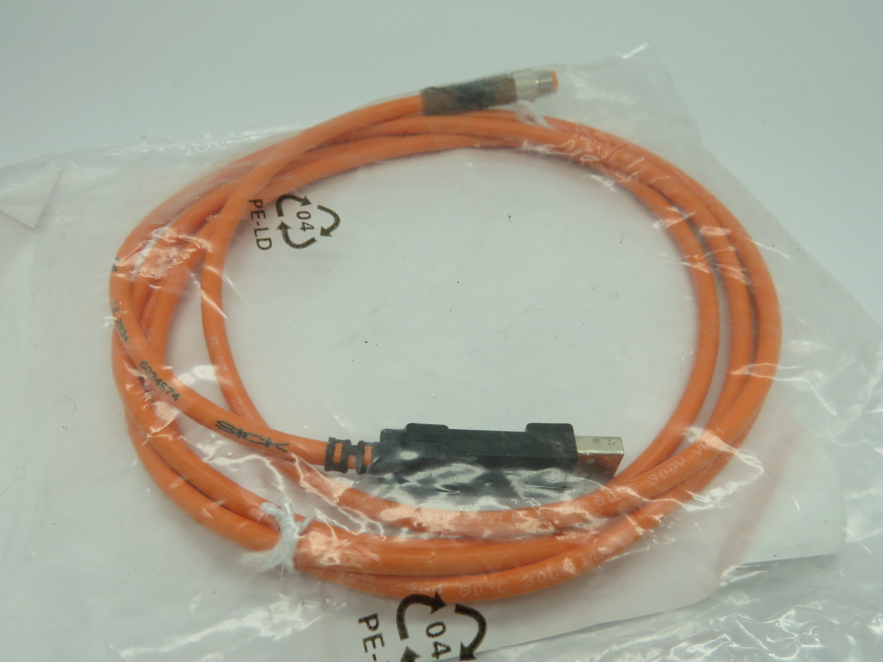 Sick DSL-8U04G02M025KM1 USB to RS-232 Cable 4 Pin M8 2m NWB