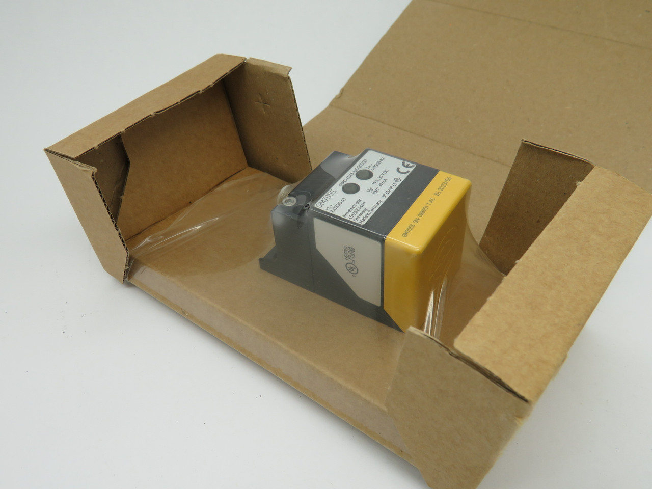 IFM Electronic GM705S Fail-Safe Inductive Sensor 19.2-30VDC 4-20mm NEW