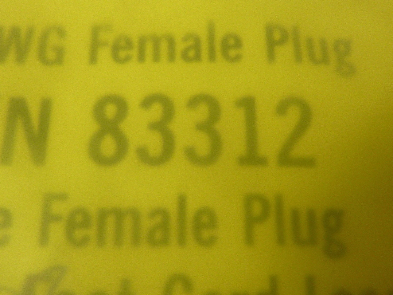 TPC 83312 Cordset, Female 3 Pole 12FT NOP