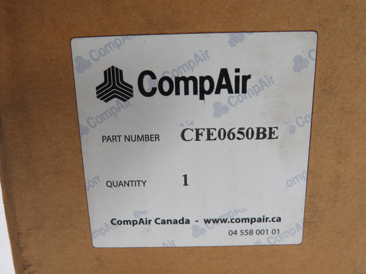 CompAir CFE0650BE Coalescing Filter Replacement Element Gr 10 1 micron NEW