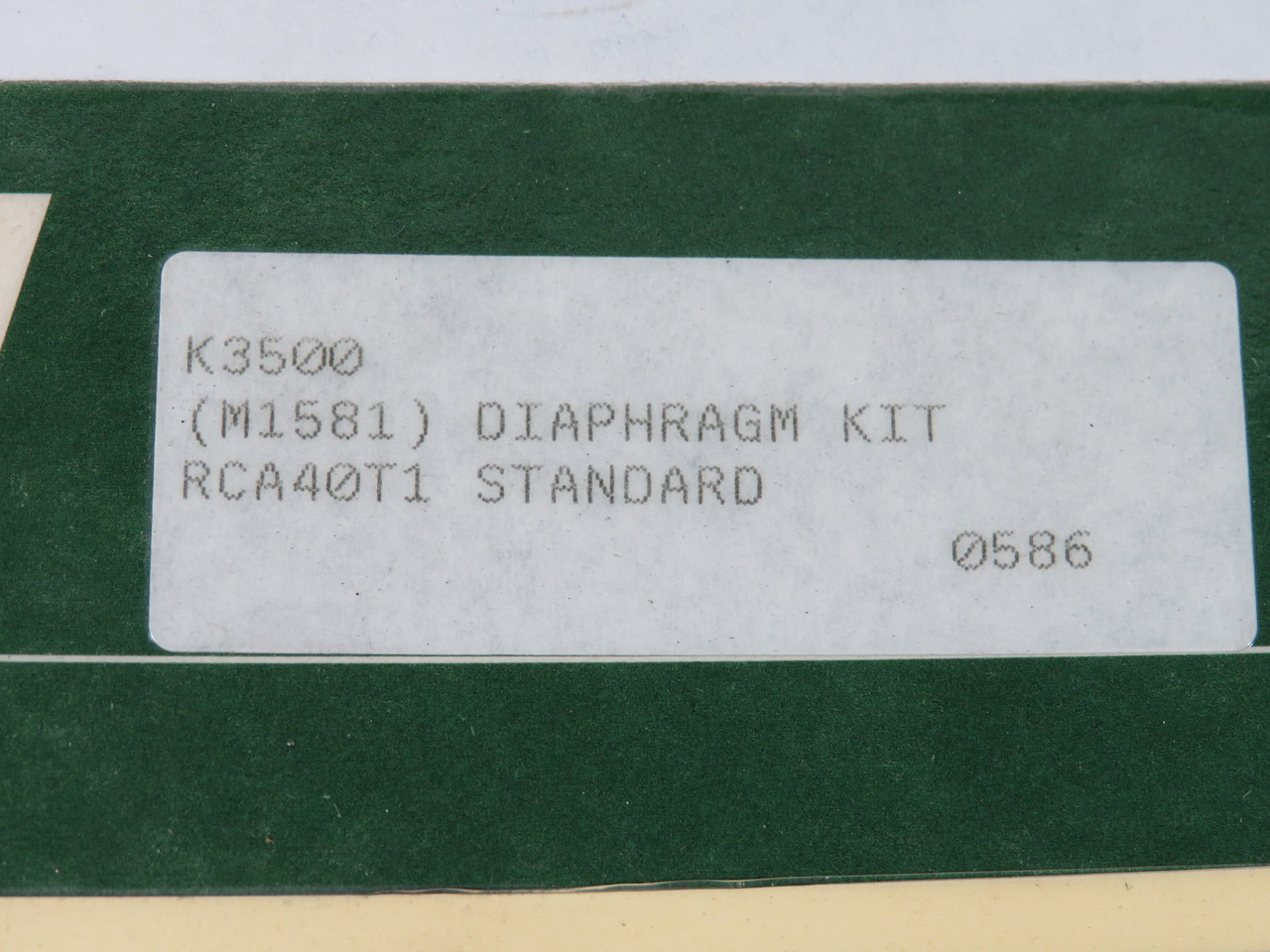 Goyen K3500 Nitrile Valve Diaphragm Maintenance Kit RCA40T1 (M1581) NEW
