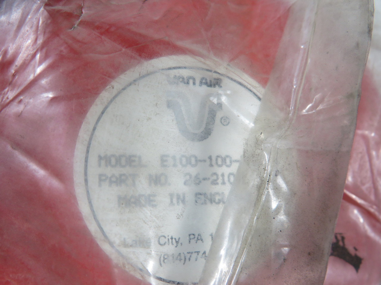 Van Air 26-2106 E100-100-RB Coalescing Filter Element Replacement NOP