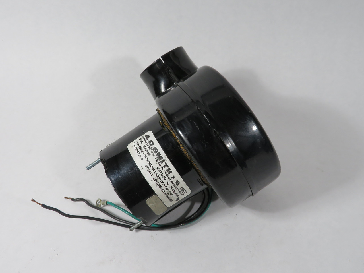 AO Smith JA1C604NS Blower Motor 1/40HP 3000RPM 115V AO 1Ph 1.0A 60Hz USED