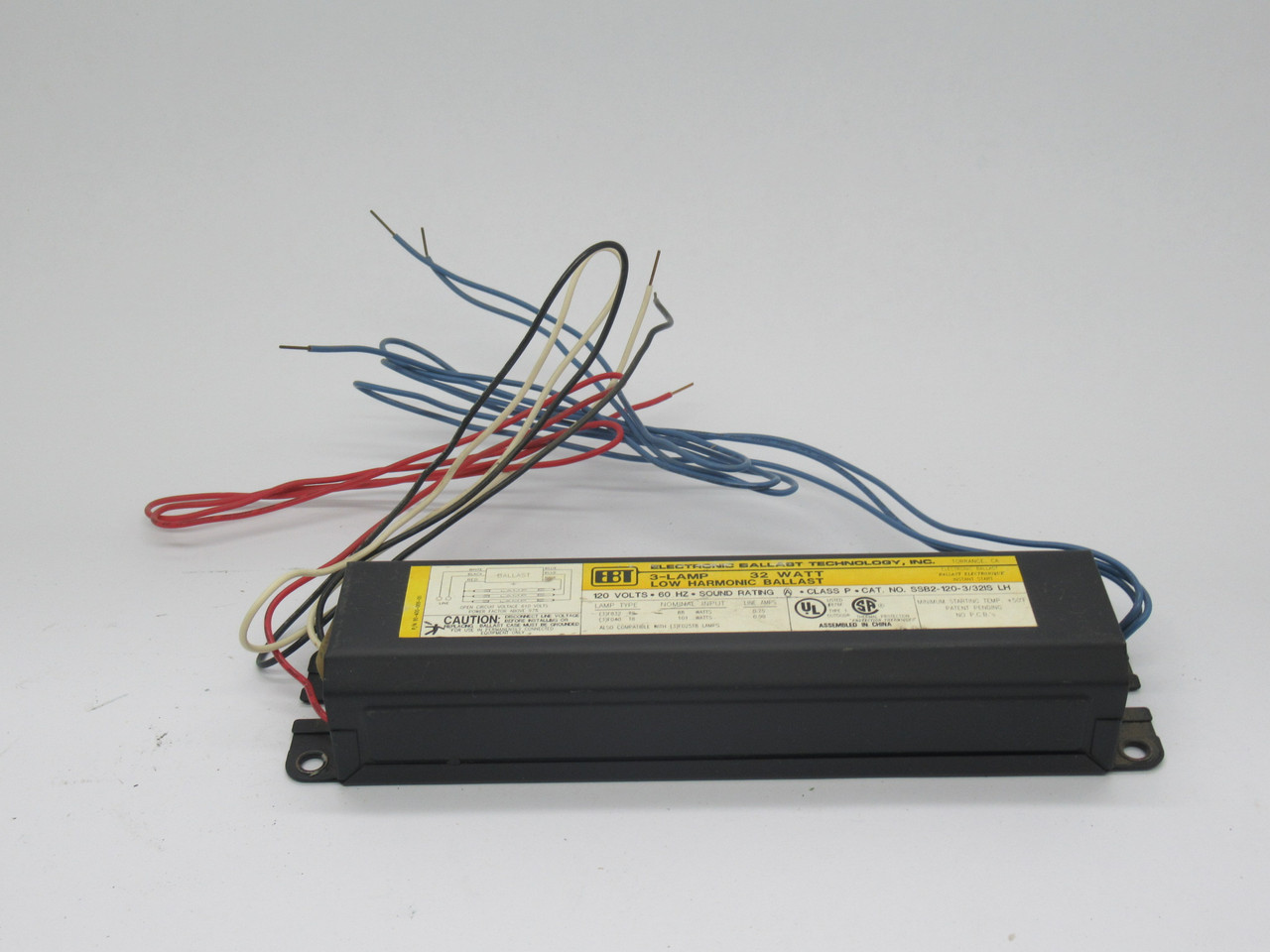 Electronic Ballast Tech SSB2-120/3/32IS LH Low Harmonic Ballast 120V 60Hz NOP