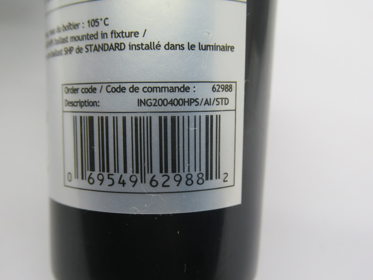 Standard 62939 Magnetic HPS Ballast 120/208/247/277V 60Hz NOP