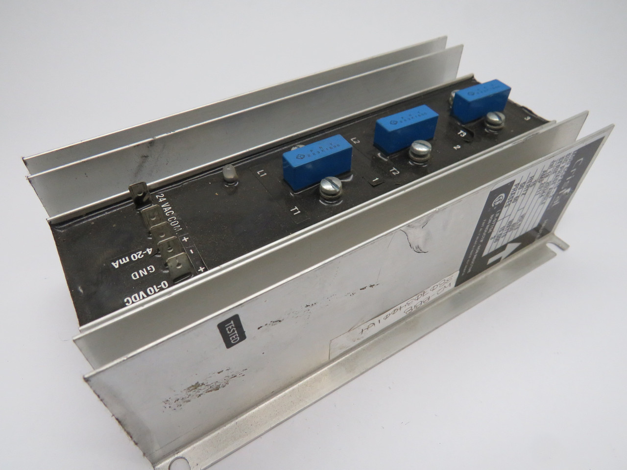 Cristal CCPA15-3 Phase Angle SCR Controller 3Ph 15A 600V 15,500W 50/60Hz USED