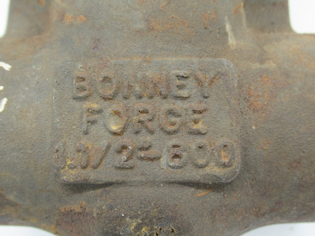 Bonney Forge HL-11 Gate Valve 1/2" Class 800 RUST USED