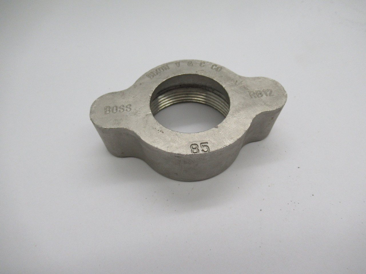 Dixon V&C Co. RB12 Boss Wing Nut Size 3/4” & 1” 316 Stainless Steel USED