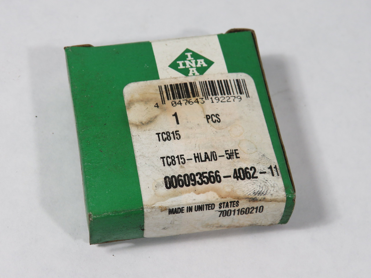 INA TC815-HLA/0-5#E Thrust Needle Roller Bearing 15/16" OD 1/2" Bore BOX DMG NEW