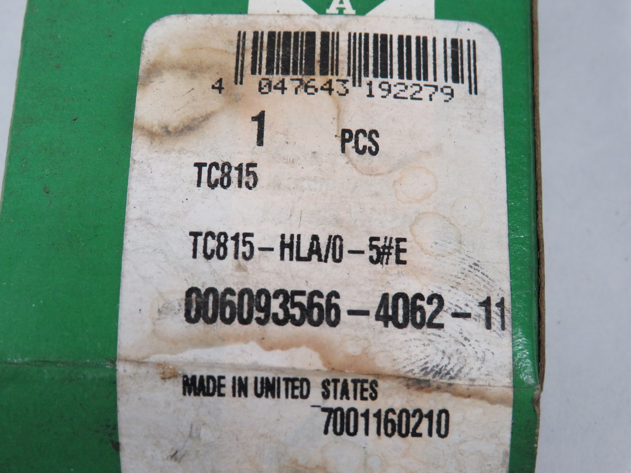 INA TC815-HLA/0-5#E Thrust Needle Roller Bearing 15/16" OD 1/2" Bore BOX DMG NEW