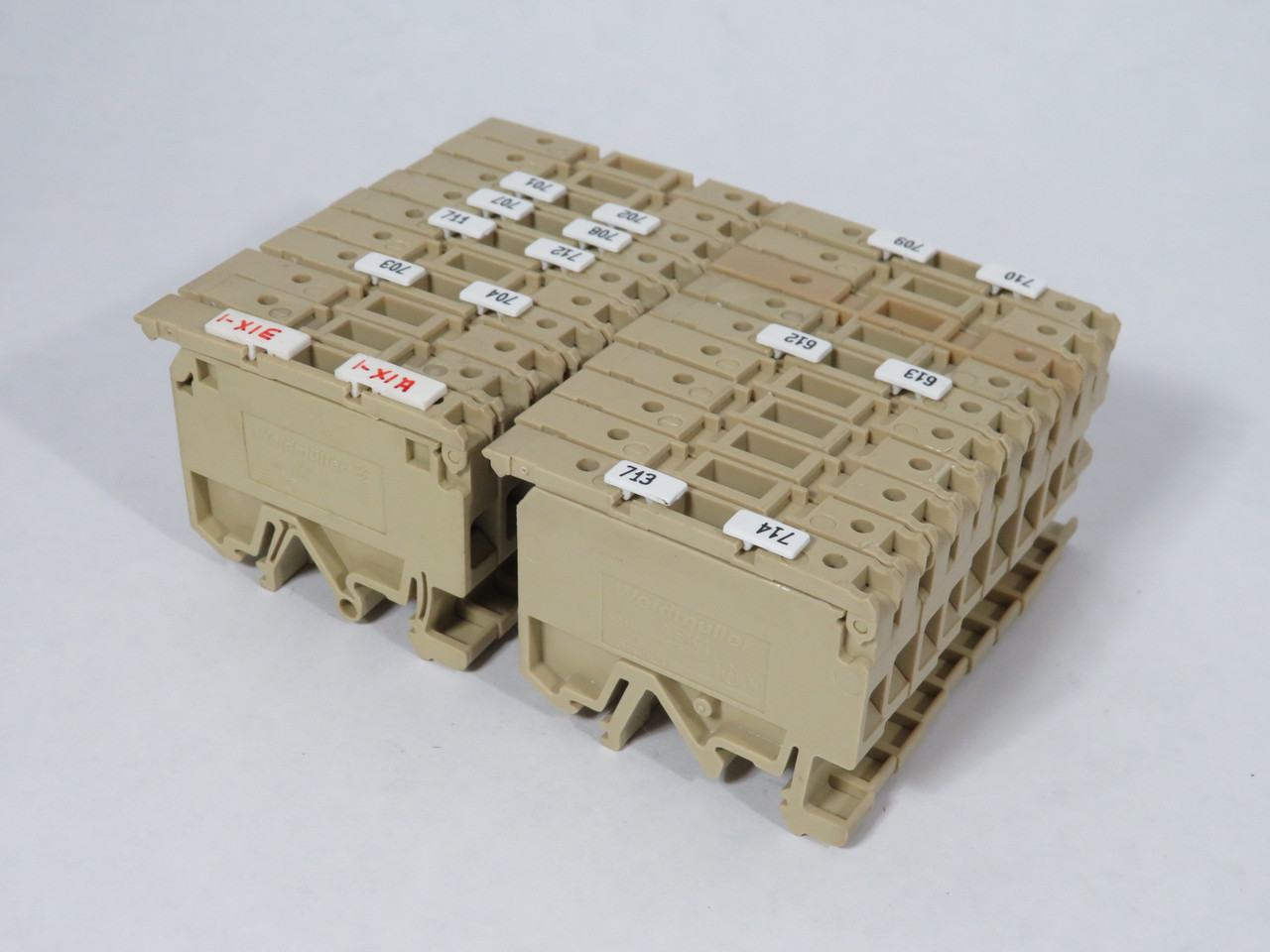 Weidmuller ASK-1/EN Fused Terminal Block 6.3A 250V Beige Lot of 20 USED