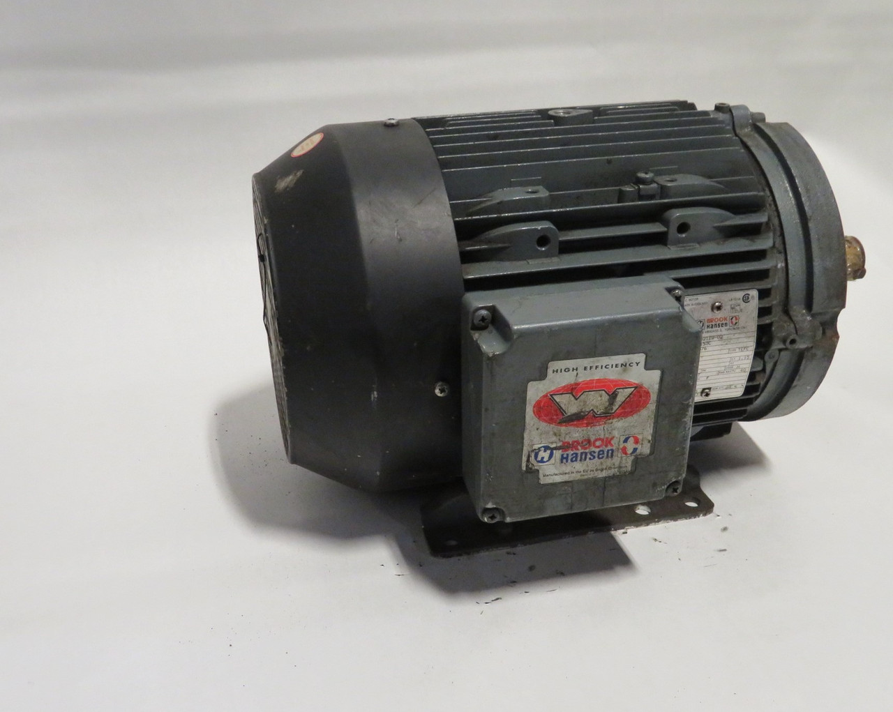 Brook Hansen 2425211W-02 Motor 10HP 1750RPM 575V E215TC TEFC 10A 60HZ USED