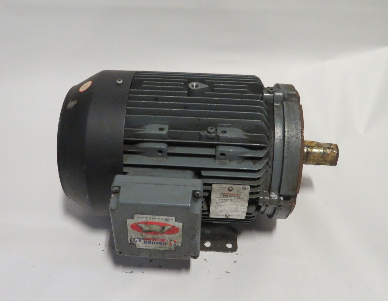 Brook Hansen 2425211W-02 Motor 10HP 1750RPM 575V E215TC TEFC 10A 60HZ USED
