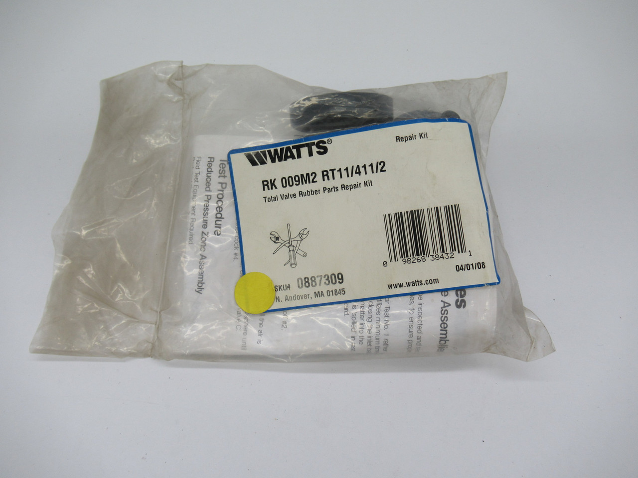 Watts RK009M2-RT1-1/4-1-1/2 Total Valve Rubber Parts Repair Kit NWB