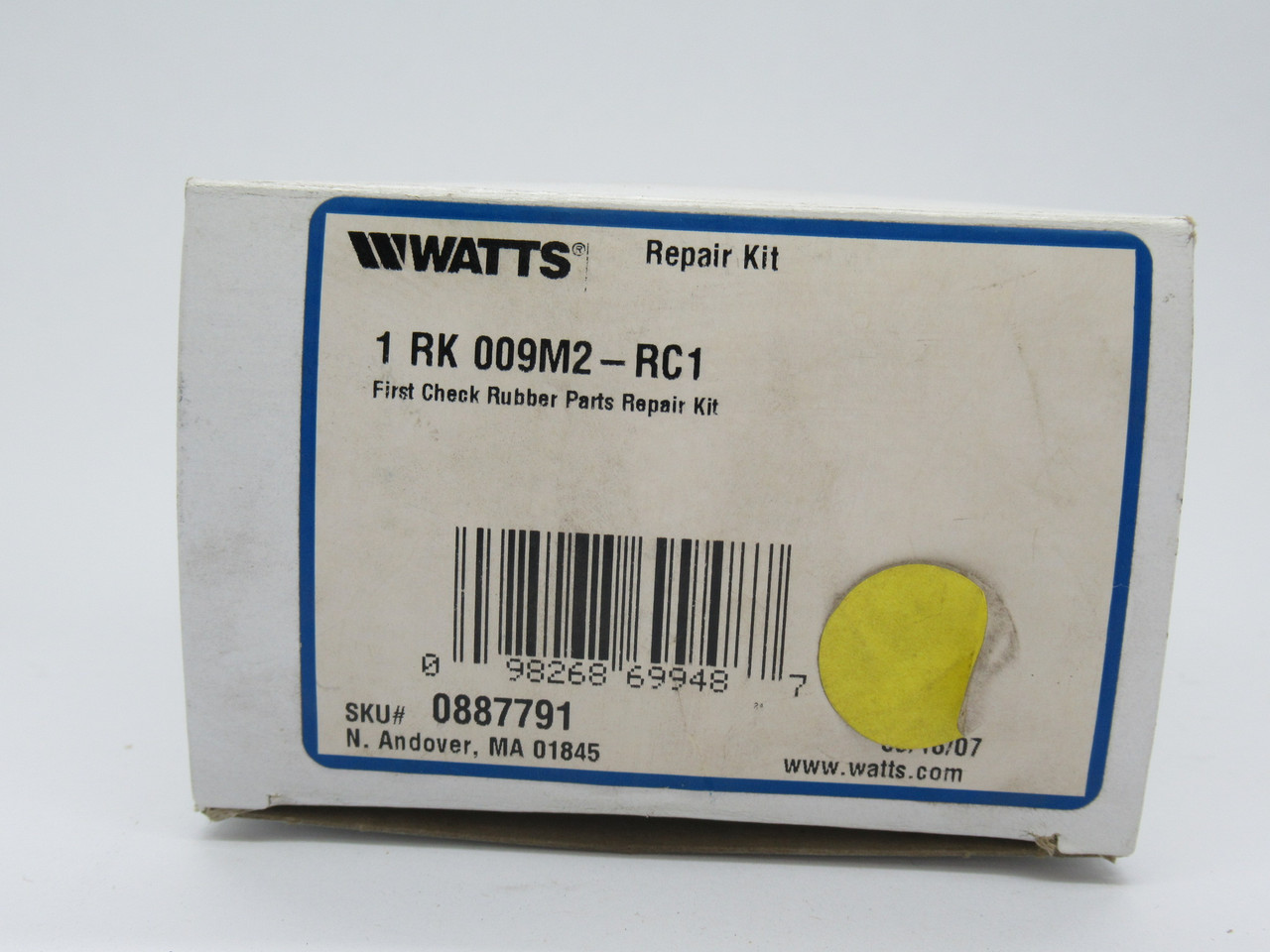 Watts 1-RK009M2-RC1 First Check Rubber Parts Repair Kit 1" NEW