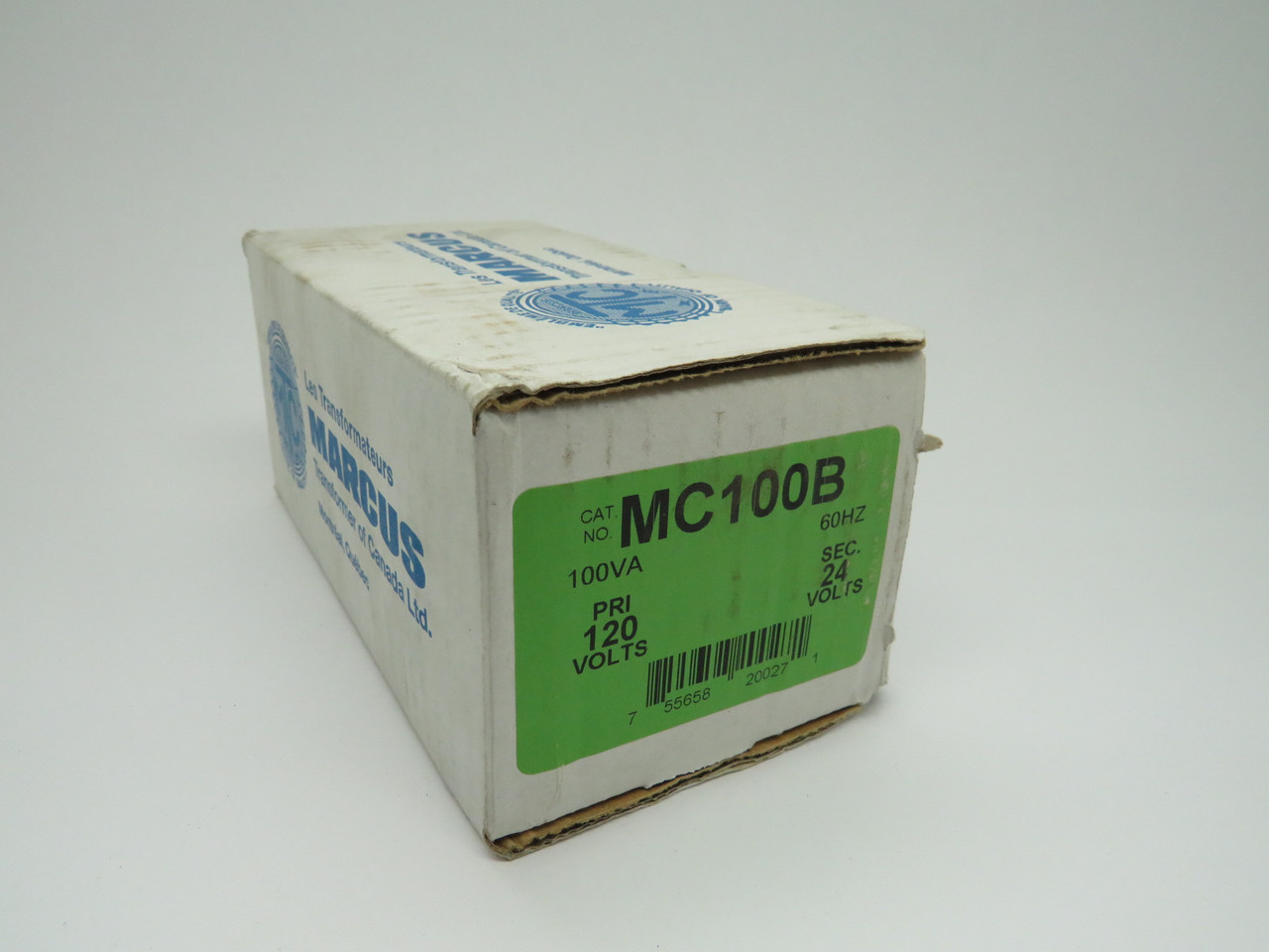 Marcus MC100B Transformer 100VA Pri 120V Sec 24V 60HZ NEW