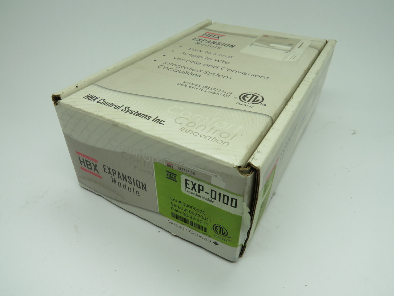 HBX EXP-0100 Expansion Module 240VAC 20-240V NEW