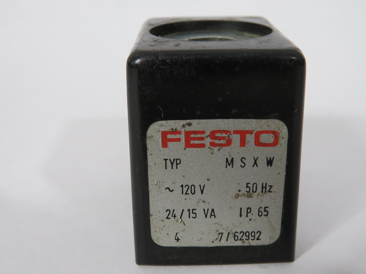 Festo MSXW-120-50 Solenoid Coil 120VAC 50Hz 24/15VA USED