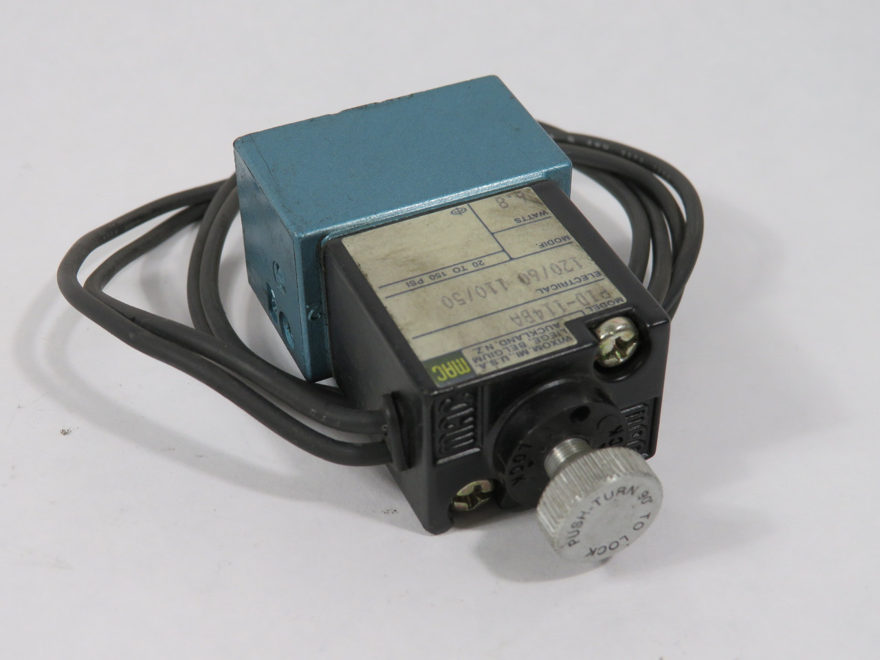 MAC PID-114BA Solenoid Valve 120V/60Hz 110V/50Hz 6.8W MISSING GASKET USED