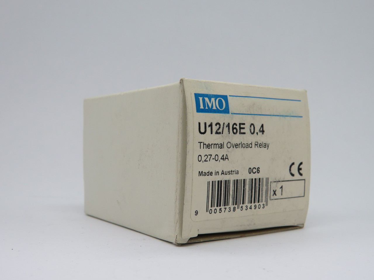 IMO U12/16E0.4 Thermal Overload Relay 0.27-0.4A NEW