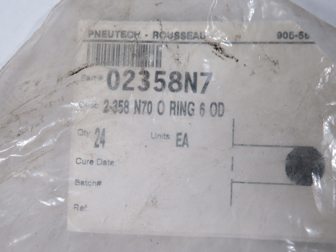Pneutech Rousseau 02358N7 2-358/N70 O-Ring 5.625x6x0.210" Lot of 31 NWB