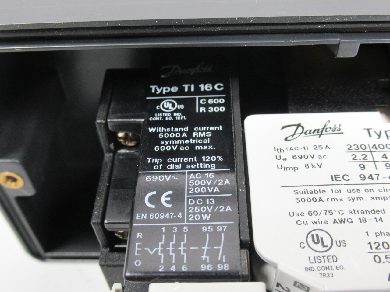 Danfoss DOL Starter CI 9 110V 50/60Hz 4.0-6.2A Start/Stop/Reset SHELF WEAR NOP